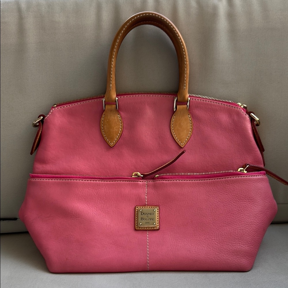 Dooney & Bourke Pink Leather Satchel